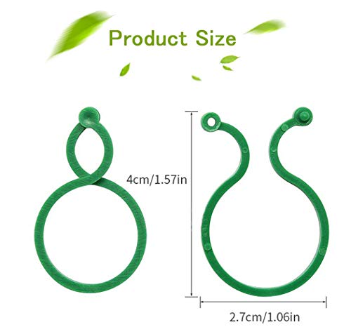 Plant Twist Clip Ties Garden Plant Support Clips Vegetables Tomato Vine Flower Clips Plant Locks for Securing Plants（100 Pcs ）