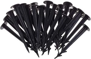 cosmos 50 pcs 4.5 inches multifunctional plastic yard & garden stakes anchors for plant support, holding down tents