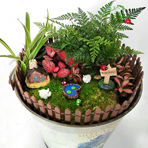 BEZALEL Fairy Garden Accessories - Upgrade Fairy Garden Kit Fairy Garden Supplies Miniatures Figurines for Micro Landscape Plant Pots Bonsai Craft Decor Terrarium Decor - Fairy Garden Decor 25pcs