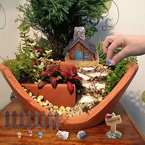 BEZALEL Fairy Garden Accessories - Upgrade Fairy Garden Kit Fairy Garden Supplies Miniatures Figurines for Micro Landscape Plant Pots Bonsai Craft Decor Terrarium Decor - Fairy Garden Decor 25pcs