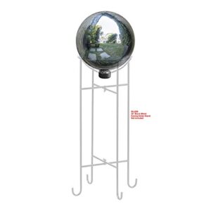 Alpine Corporation GLB292SL Gazing Globe, 10" L x 10" W x 12" H, Silver