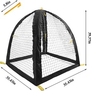 Large Pest Guard Cover-35 x35 x 39 Inch Pest Guard Tent with Stakes-Garden Plants Cloche Tent for Protect Plants Vegetables Fruits Shrubs from Squirrel Bird Eating (L)