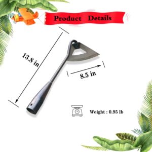 MXJIAELE Garden Hoe Edger Weeder Hollow Hoe Gardening Tool All-Steel Hardened Hollow Hoes Weeding Portable Household Vegetable Garden Shovel, Soil loosening Planting Tool can be Used for Extended use