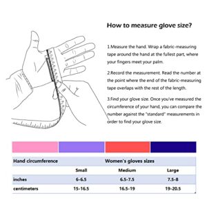 ORIDO Gardening Gloves for Women - Leather Working Gloves for Womens Work Glove for Yard Gardening Weeding Digging and Pruning(Small,Pink)