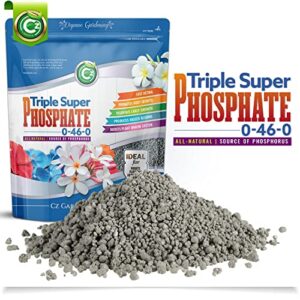 triple super phosphate 0-46-0 fertilizer made in usa – bloom booster – tsp pure phosphorus plant food for indoor/outdoor plants and organic gardens – fruit, vegetables, holistic herbs, trees & more!