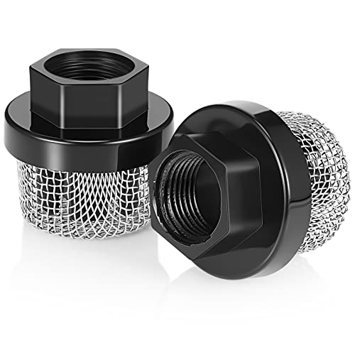 Nuanchu 2 Pcs Hose Inlet Strainer Filter Inlet Suction Strainer Garden Hose Strainer Filter Pump Inlet Strainer Sprayer Filter 7/8 Thread for Sprayer 390 395 495