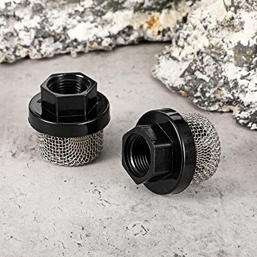 Nuanchu 2 Pcs Hose Inlet Strainer Filter Inlet Suction Strainer Garden Hose Strainer Filter Pump Inlet Strainer Sprayer Filter 7/8 Thread for Sprayer 390 395 495