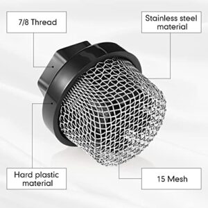 Nuanchu 2 Pcs Hose Inlet Strainer Filter Inlet Suction Strainer Garden Hose Strainer Filter Pump Inlet Strainer Sprayer Filter 7/8 Thread for Sprayer 390 395 495