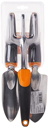 Fiskars 384490-1001 Ergo Garden Tool Set, Regular Package, Black/Orange