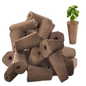 50 packs replacement grow sponges for qyo hydroponics herbs garden kit, seed starter sponges pods replacements compatible with aerogarden, root growth sponge plugs for hydroponic indoor garden system