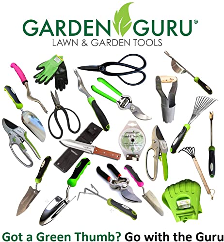 Garden Guru Hand Cultivator Rake Tiller Tool - Stainless Steel for Ultimate Strength - Rust Resistant - Ergonomic Handle - Great for Gardening Cultivating Loosening Weeding