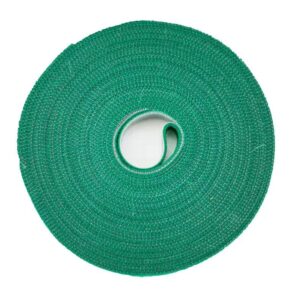 plantactic garden tie green tape, plant supports, gentle on plants (32.8ft ×1/2 inch, 1 roll, green)