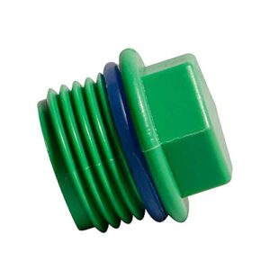 Feelers 3/4" PT Outer Hex Male Threaded PPR Pipe Plug End Cap Garden Hose Water Tubing Stopper Prevent Leakage Choke Fitting, Pack of 5, Green