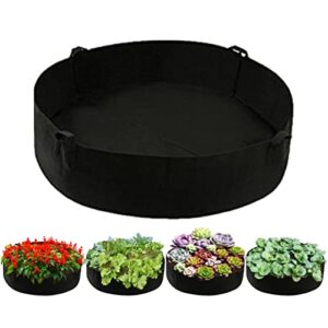 fabric raised garden bed,extra large fabric raised planting bed with handles round raised planter 100gallon garden grow bags for outdoor vegetables, plant, flowers growing