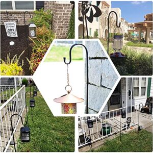 Shepherd-Hooks Adjustable for Bird-Feeder Lantern Plant-Hook Garden-Stake - Plant Stand Hanger for Outdoor Flower Basket, Bird Feeder Hanger Weddings Décor