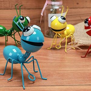 Cruis Cuka Metal Yard Art Garden Decorative Cute Ant Outdoor Wall Sculptures-Set of 4