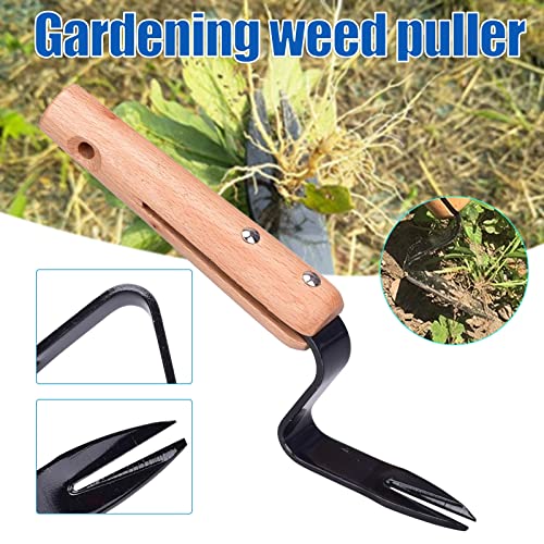 Elegital Kana Hoe 217 Japanese Garden Tool - Hand Hoe/Sickle is Perfect for Weeding and Cultivating. The Blade Edge is Very Sharp., Beige-028