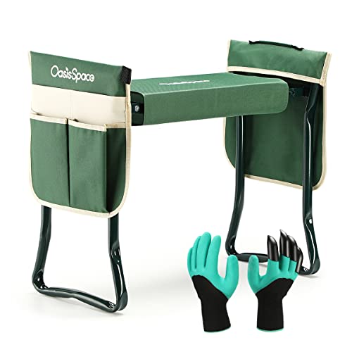 OasisSpace Folding Garden Kneeler and Seat (Green)