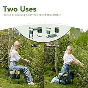 OasisSpace Folding Garden Kneeler and Seat (Green)