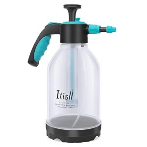 itisll manual garden sprayer hand lawn pressure pump sprayer safety valve adjustable nozzle 0.5 gal