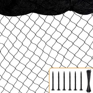 bird net 25’x50′ with 1″ mesh nylon bird netting for garden, poultry netting heavy duty aviary netting chicken coop netting, garden netting deer fence netting for fruit tree, pests trellis net