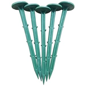 eisensp 6.3-inch 70 pieces strength anchors landscape anchoring spikes – high plastic garden stakes, for landscape edges, fixed fences, lawns, etc.