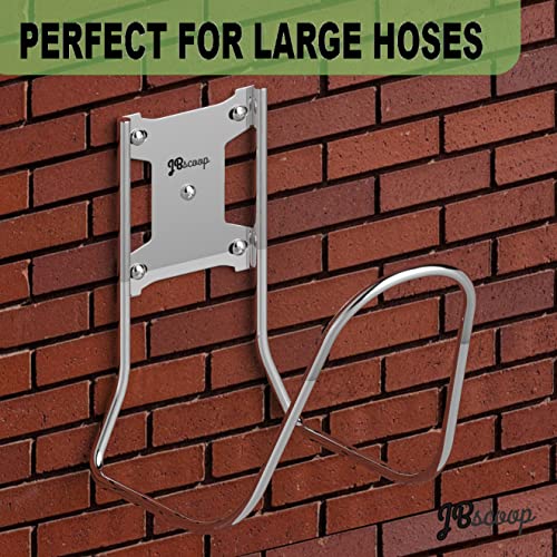 JBscoop Large Stainless Steel Hose Holder, Heavy Duty Hose Hanger