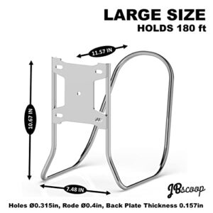 JBscoop Large Stainless Steel Hose Holder, Heavy Duty Hose Hanger