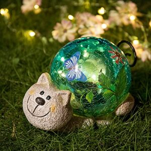 dream garden garden statues – solar lights garden decorations solar sculptures lawn cat ornaments for outdoor yard patio decor