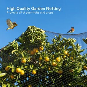 VIVOSUN Garden Netting, 7.5' x 65' Reusable Protection Net Mesh, Black Heavy Duty Trellis Netting, Garden Block Netting for Plants, Fruit Trees, Vegetables and Other Animals