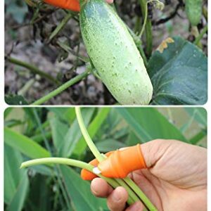 Fruit and Vegetable Picking Potted Plants Trim Silicone Thumb Knife Set Picking Portable Knife Garden Tools (2)