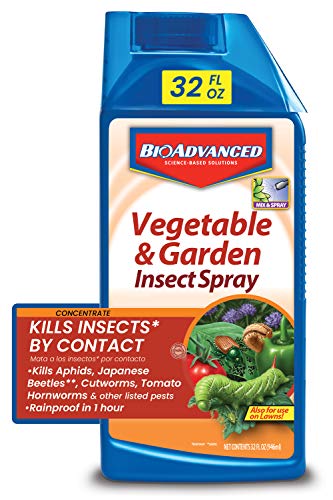 BioAdvanced Vegetable and Garden Insect Spray, Insecticide, 32-Ounce, Concentrate 701521A