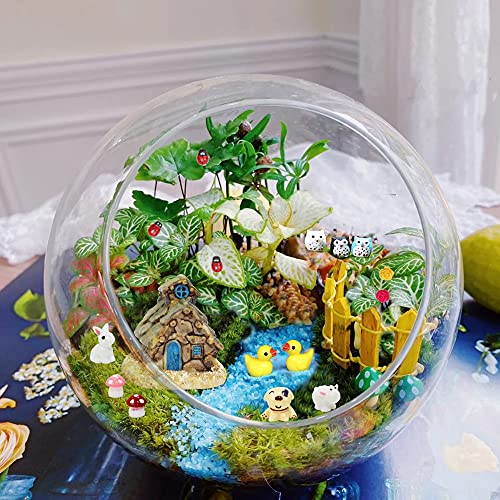 Dracarys Selected 50 Pieces Fairy Garden Accessories, Fairy Garden Kit, Fairy Garden Animals, Miniature Figurines, Micro Landscape Ornaments Kit, Garden DIY Kit, Environmental Resin