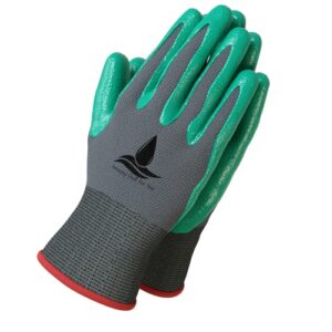 garden gloves women and men 2 pairs, super grippy texture for gardening and work activities – s,m,l sizes (medium)