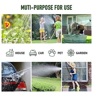 Tenozek Garden Hose Nozzle,Heavy Duty Water Hose Nozzle for Outdoor with 10 Adjustable Watering Patterns,High Pressure Sprayer with Flow Control,Best for Watering Plants & Lawns,Washing Cars & Pets