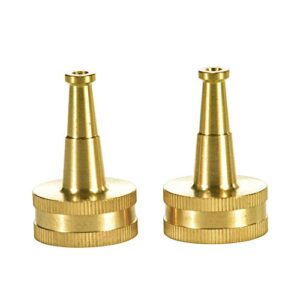2 pack sweeper nozzle for garden hose, 2″ hose jet nozzle with 3/4-inch hose thread inlet