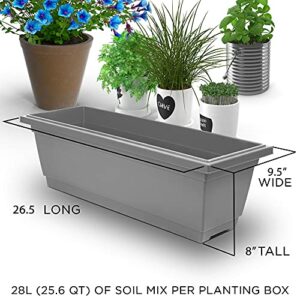 Outland Living 6-Ft Raised Garden Bed - Vertical Garden Freestanding Elevated Planter with 4 Container Boxes - Good for Patio or Balcony Indoor and Outdoor - Perfect to Grow Vegetables Herbs Flowers