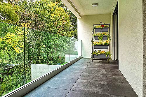 Outland Living 6-Ft Raised Garden Bed - Vertical Garden Freestanding Elevated Planter with 4 Container Boxes - Good for Patio or Balcony Indoor and Outdoor - Perfect to Grow Vegetables Herbs Flowers