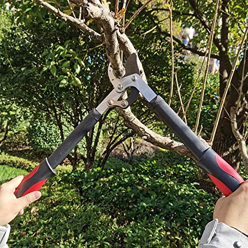 Lopper Heavy Duty Branch Cutter, YRTSH Tree Clippers with Compound Action, Chops Thick Branch Ease, Garden Loppers Pruning, 18 Inch Tree Trimmer with 1.6” Clean Cut Capacity (18 Inch)