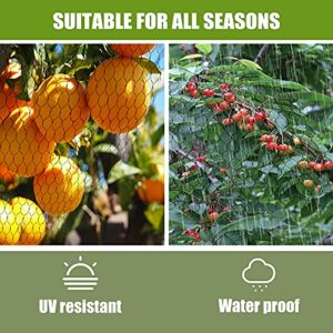 POYEE Garden Netting for Bird Green Net Provide Better Protection for Vegetables and Fruit Trees (13FT X 26FT)