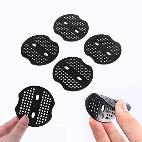 Bakulyor 50pcs Garden Staples Plastic Buffer Washer, Landscape Staple Stakes Gaskets, Yard Pins Gasket for Weed Barrier Fabric, They Keep The Barrier from Ripping & Create a Sturdier Hold - Black