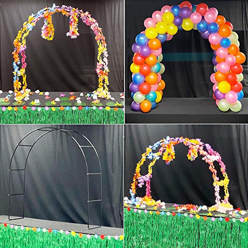 Tytroy Reconfigurable & Easy-to-Assemble Metal Outdoor & Indoor 7'6" Garden or Wedding Arch Arbor for Wedding Bridal Party Elegant Decorations & Garden Climbing Plants Vines (Green 1PC)