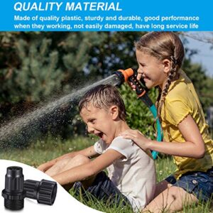 4 Sets Garden Expandable Hose Repair Kit Plastic Faucet Adapter Water Hose Connectors with 8 Pieces 3/4 Inch Rubber Gaskets for Garden Hose