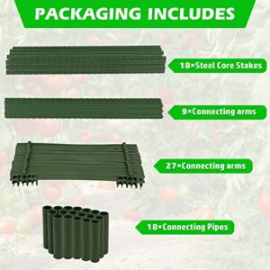 Canmilar 3 Pack Tomato Cages,Up to 51inch Plant Stakes Vegetable Trellis Assembledfor Garden Climbing Plants Vegetables Flowers