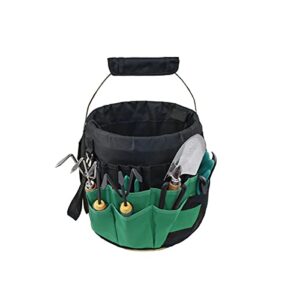 xhsp gardening tools bucket bag with 42 pockets-outdoor multifunctional better sturdy oxford/canvas for women men