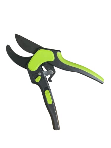 Garden Guru 2 in 1 Ratchet Pruning Shears for Weak Hands - Professional Ratcheting Garden Pruners Clippers - Ergonomic Shock Absorbing Grip - Makes Tough Cuts Easy - Great for Seniors