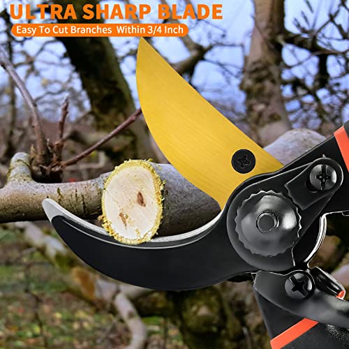 Pruning Shears for Gardening,Heavy Duty/Ultra Sharp Professional Bypass Hand Pruners-Garden Shears