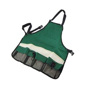 syooy garden apron with pockets, adjustable neck and waist straps for gardening carpentry lawn care women men workers
