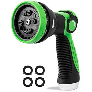 garden hose nozzle sprayer thumb control high pressure pistol grip easy water control- hose spray nozzle best for watering plants cleaning & car wash/features 10 spray nozzle