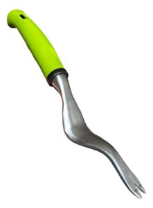 garden guru hand weeder tool with ergonomic handle – weed puller for planting, weeding, flower and vegetable care in lawn garden yard | rust resistant